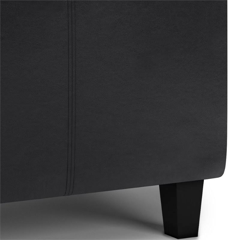 2-Tray Storage Ottoman in Midnight Black K70901
