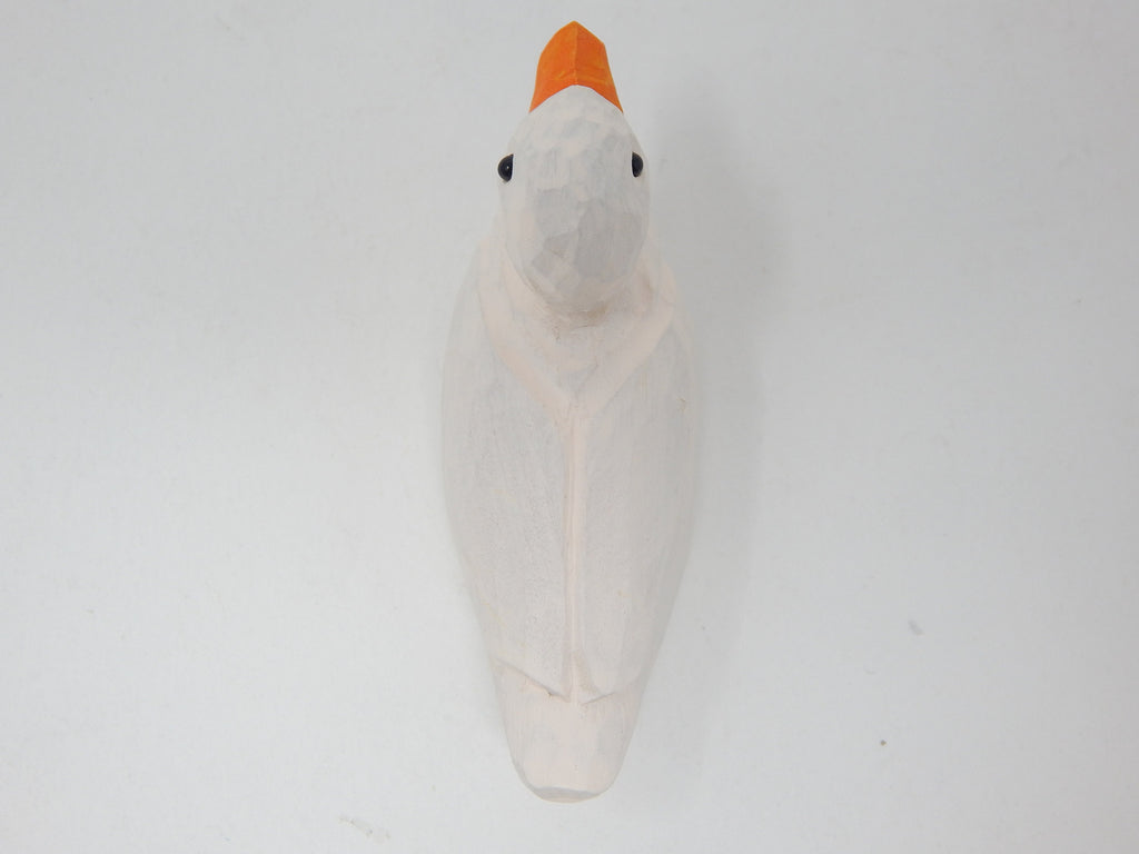 Handmade Wood Duck Figurine Statue B5390