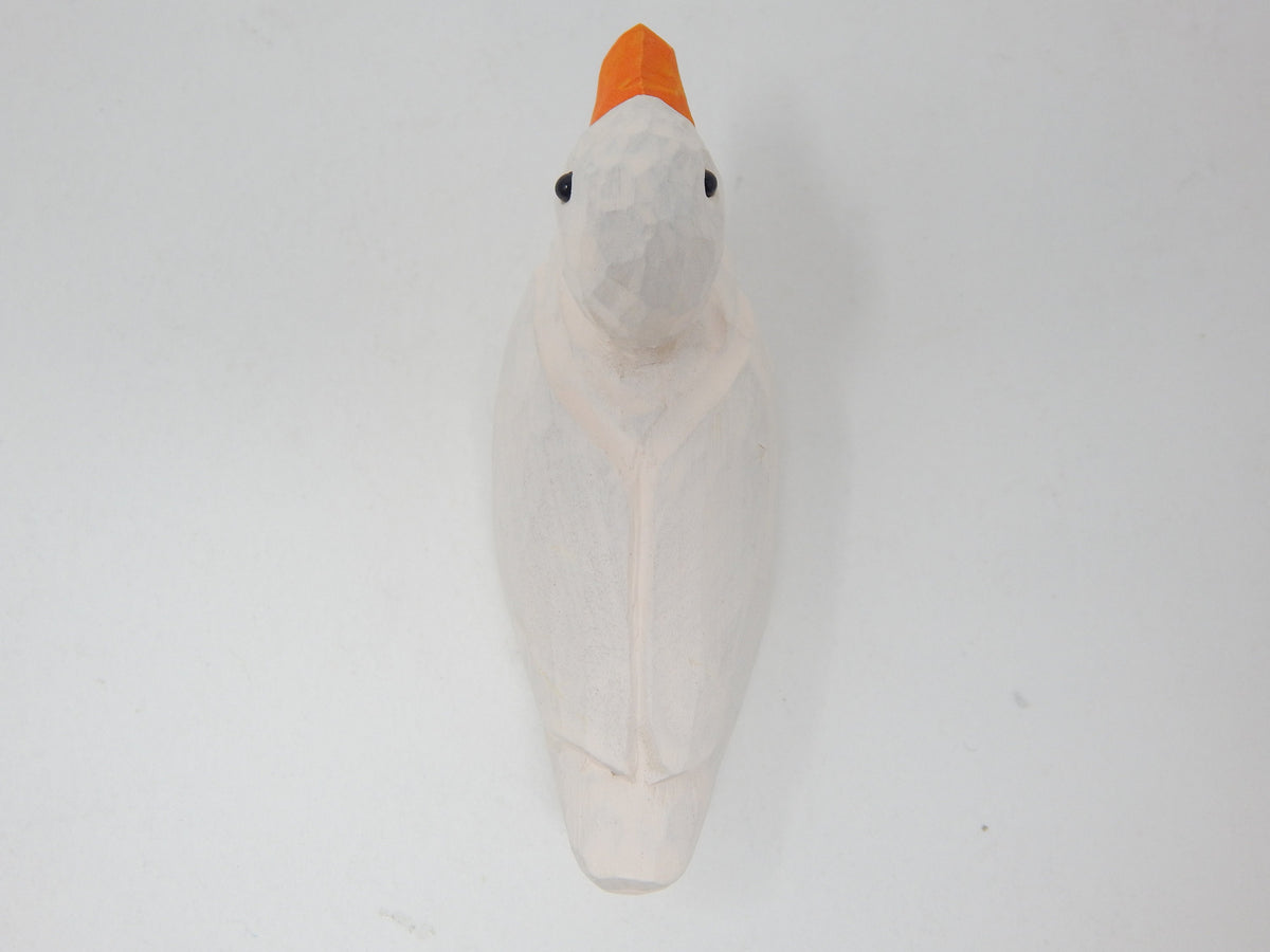 Handmade Wood Duck Figurine Statue B5390