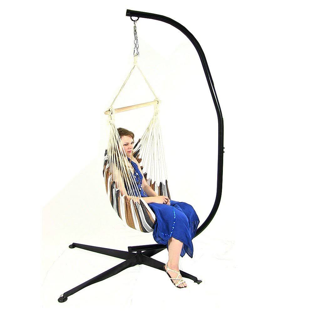 Hanging Hammock Chair Swing and C-Stand Set O7026