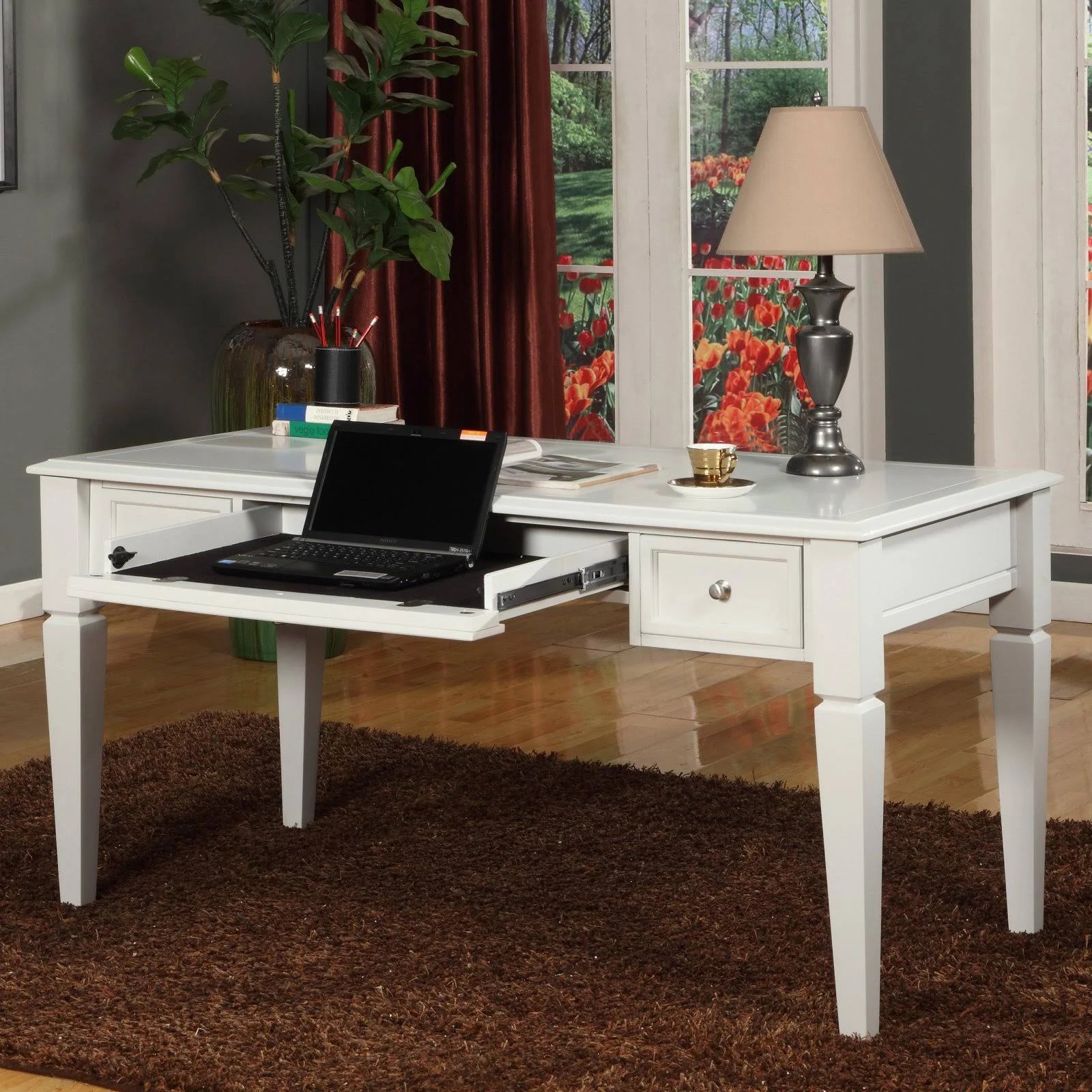 Cottage White Writing Desk N6789