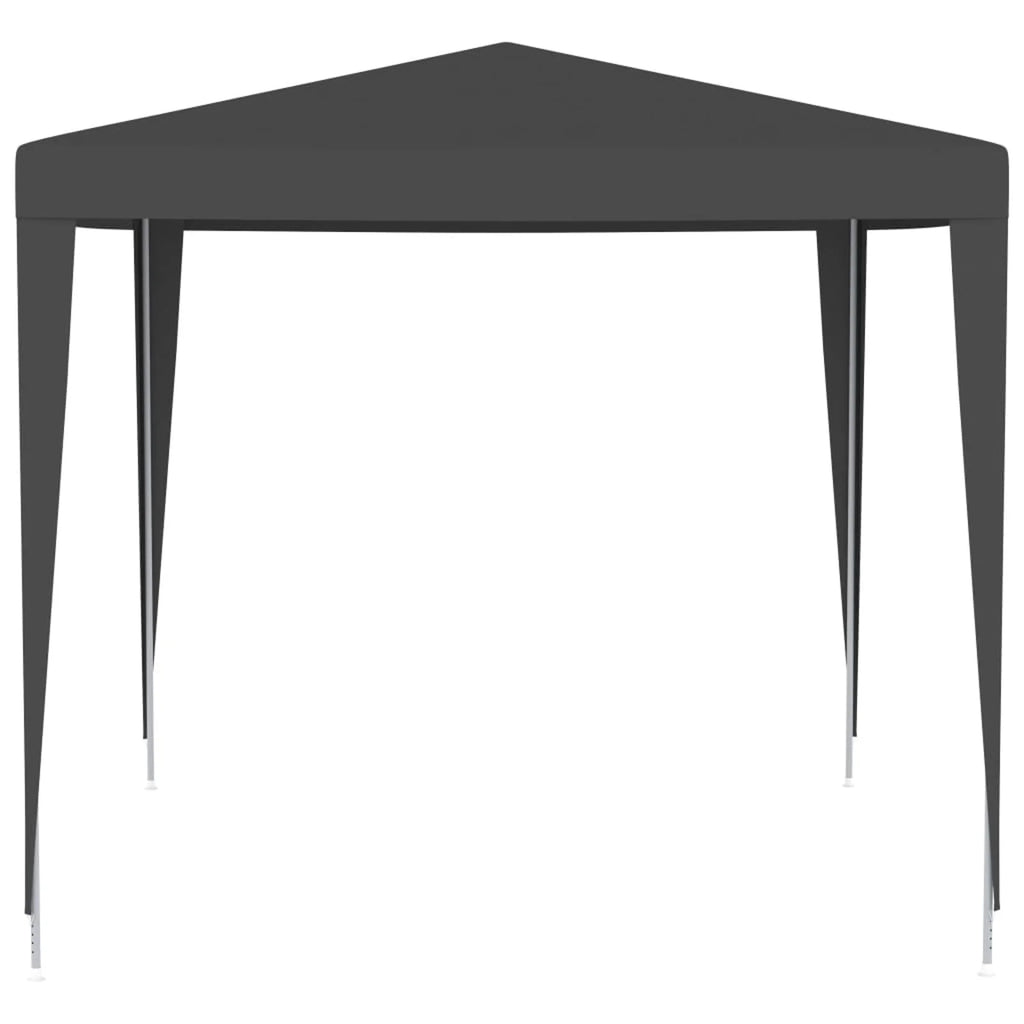 Party Tent Outdoor Gazebo Canopy PE Roof Sunshade Shelter Anthracite 8.2ft x 8.2ft x 7.9ft W677
