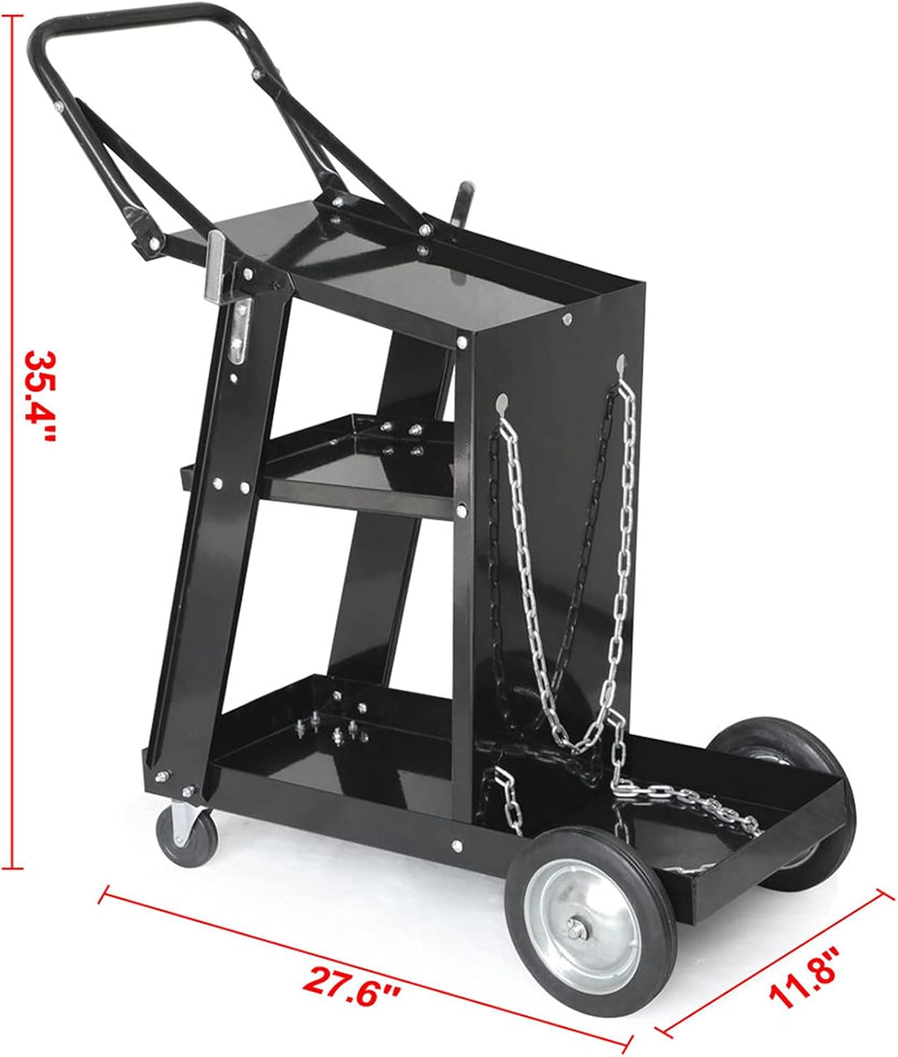 Black Welding Cart without Drawer Z316