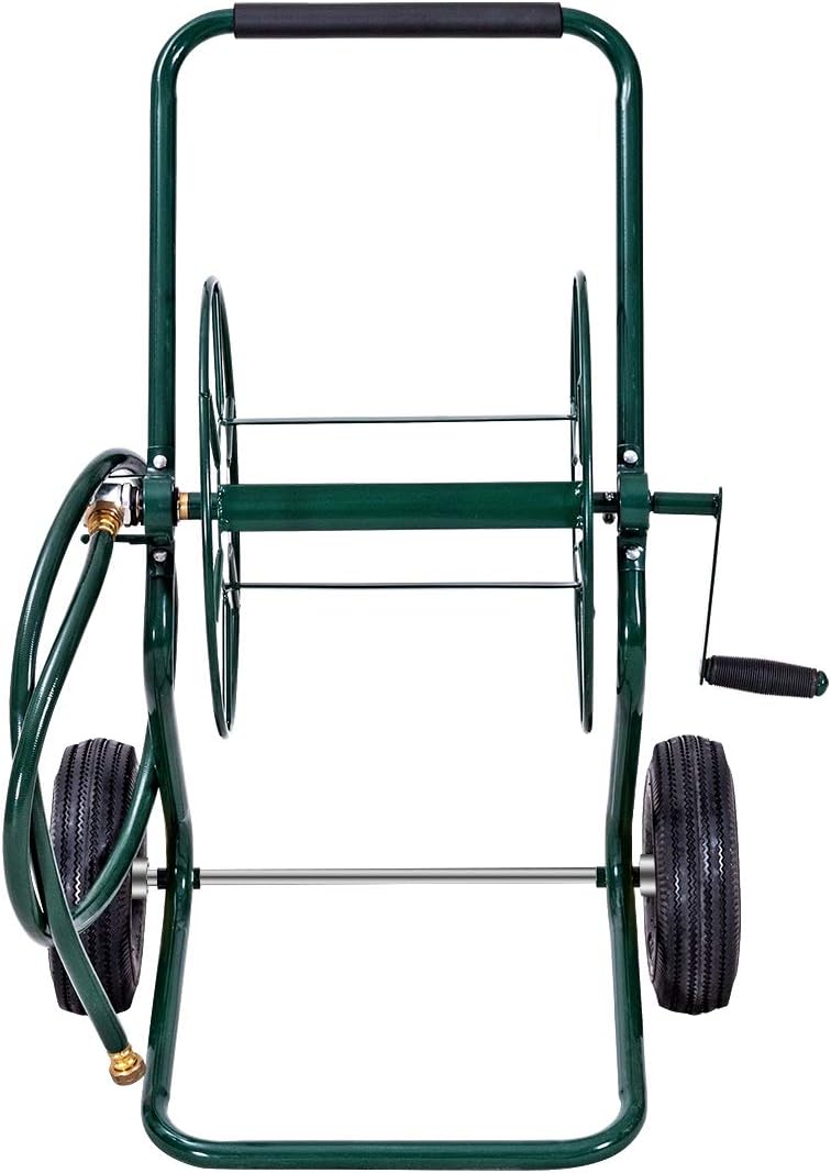 Steel Frame Garden Hose Reel Cart V65446