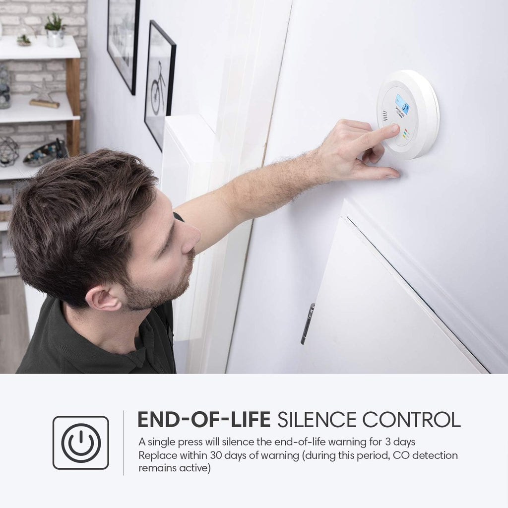 Carbon Monoxide Detector Alarm with Digital Display, Pack of 2 G5554
