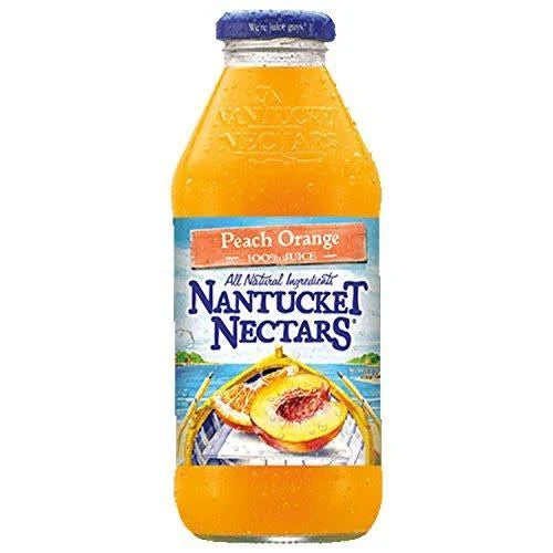 Peach Orange 16 oz 12 Glass Bottles V94168