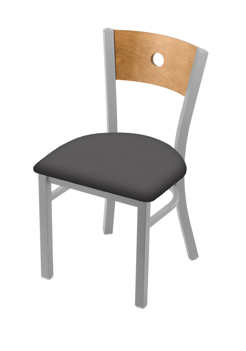 18x22 Chair with Anodized Nickel Finish, Medium Back M1601