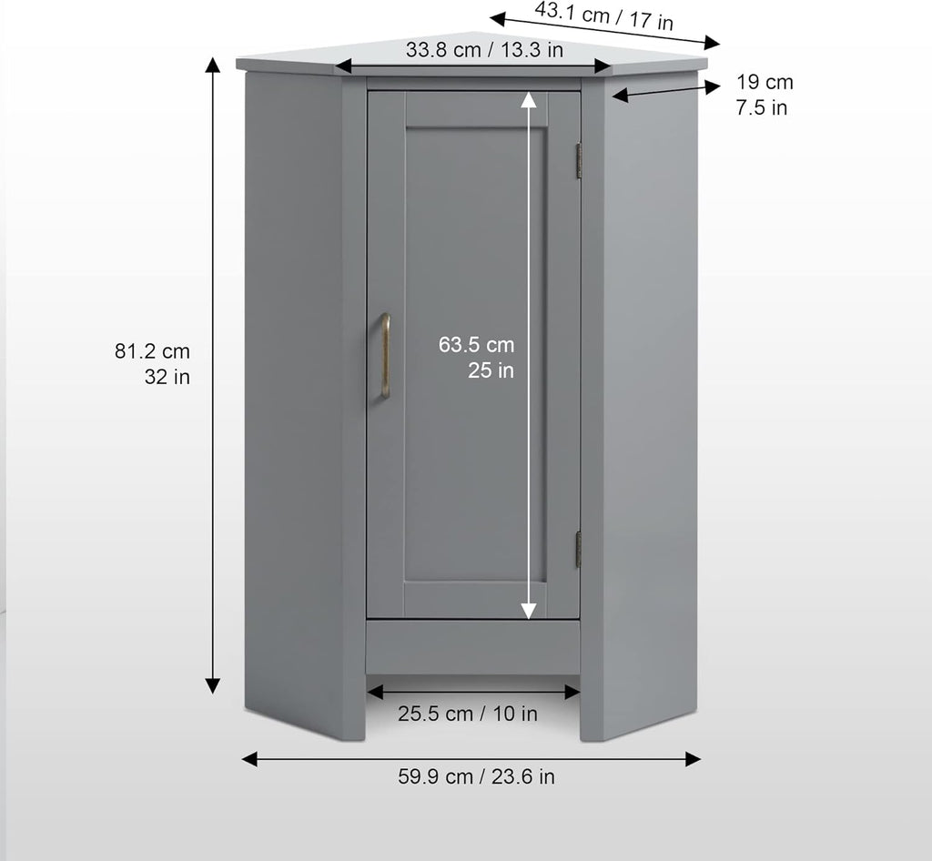 Grey Corner Cabinets V447305