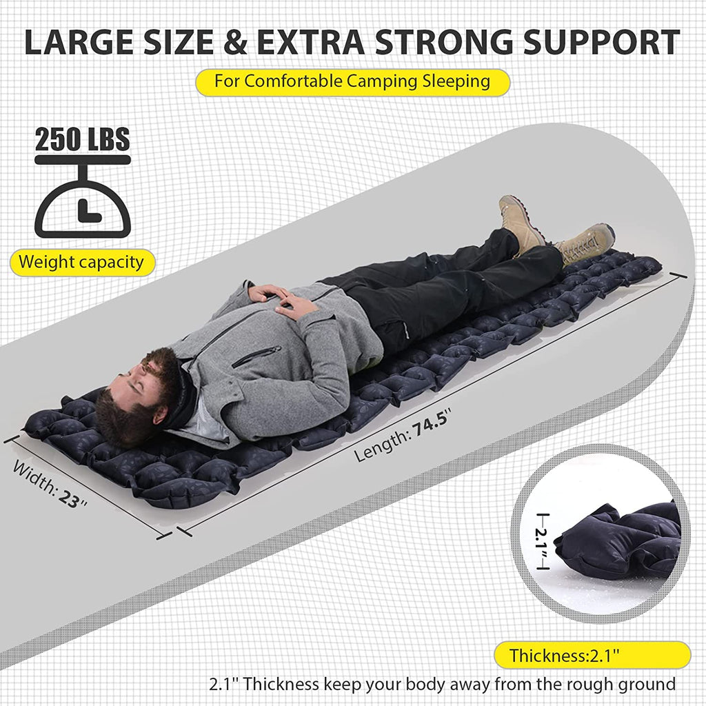 Navy Blue One Person Camping Mattress H34330