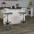 Silver Drafting Chair H632
