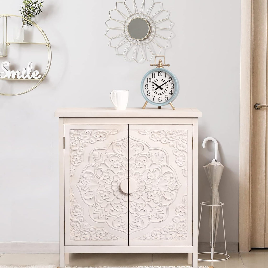 Farmhouse Buffet with Sliding Door Storage Cabinet H30625