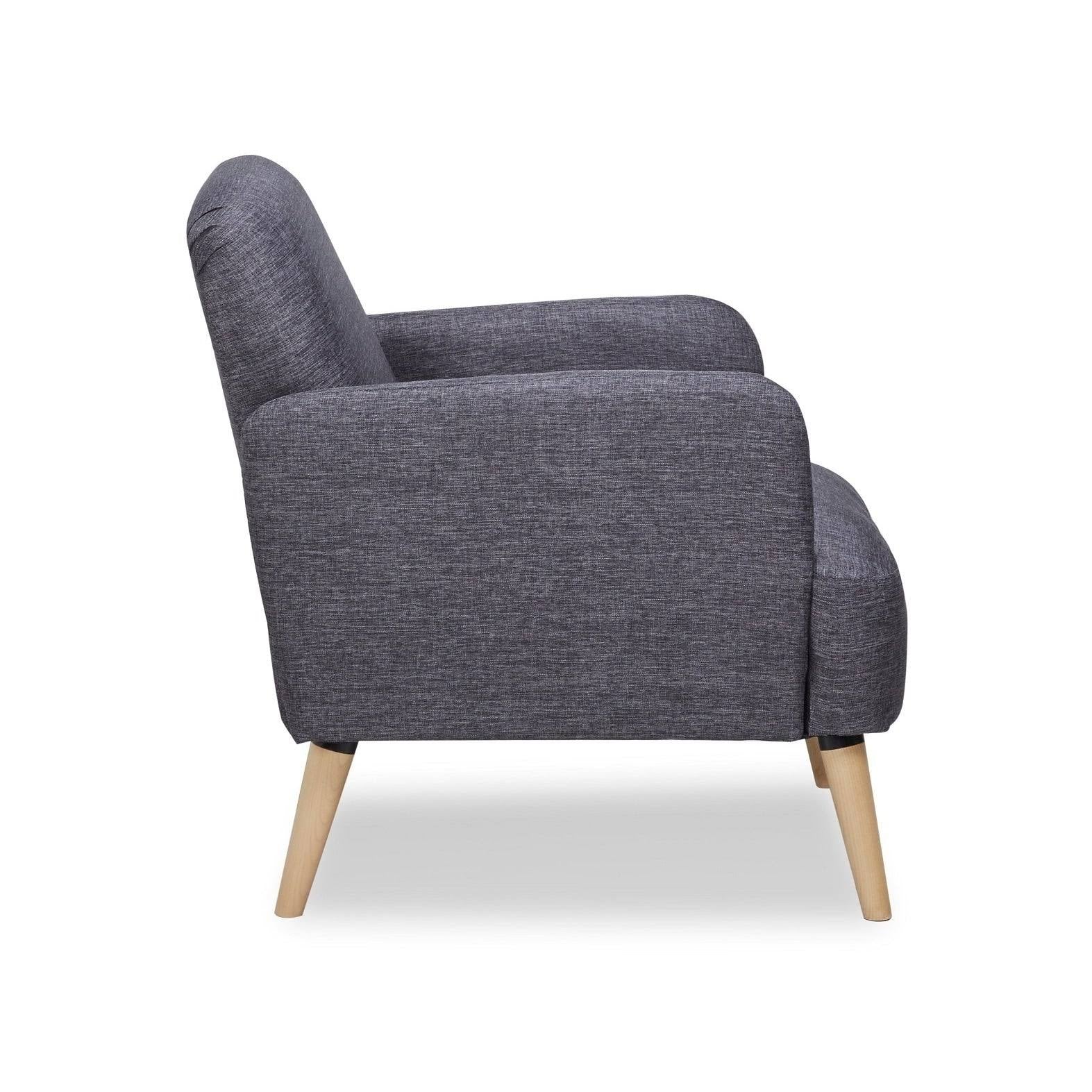 Grey Fabric Accent Chair O6566