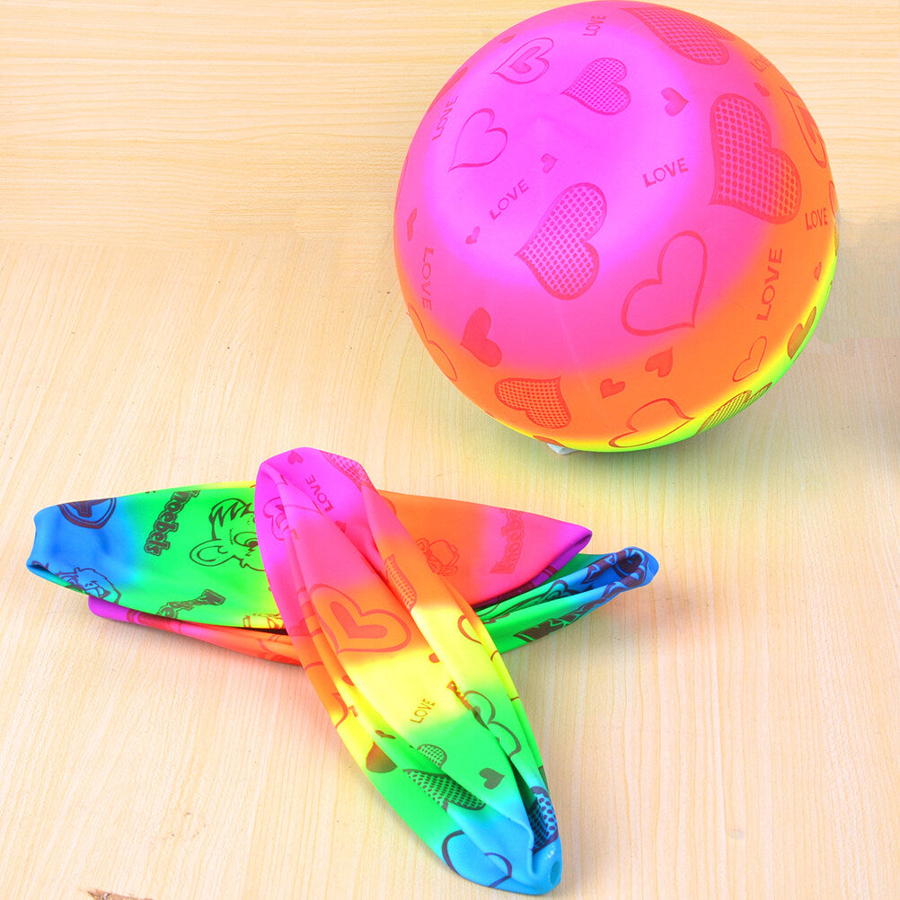 3pcs Inflatable Beach Volleyball Toys Rainbow Volleyball Balls C345506
