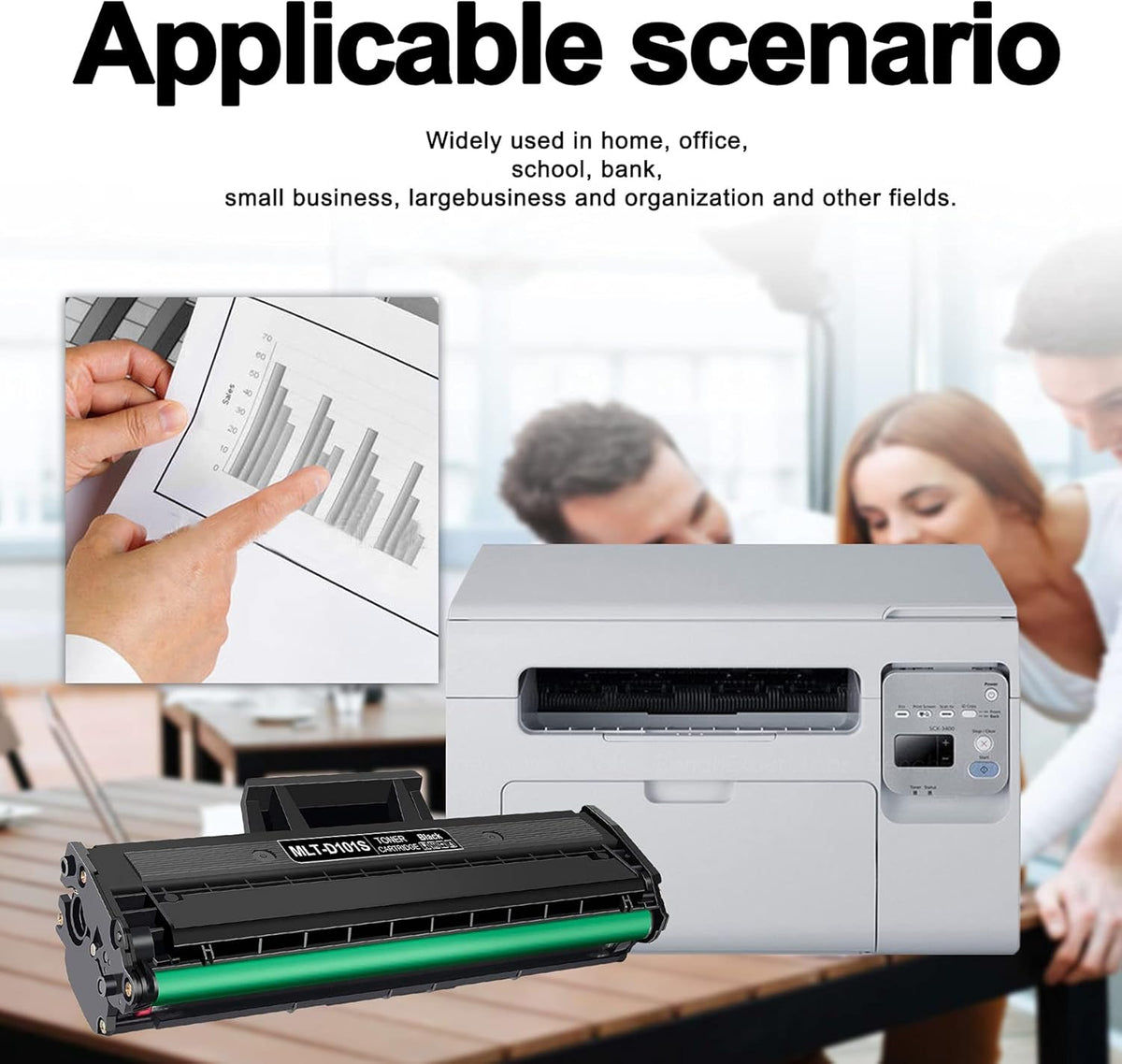 5 Pack Black Toner Cartridge K616985