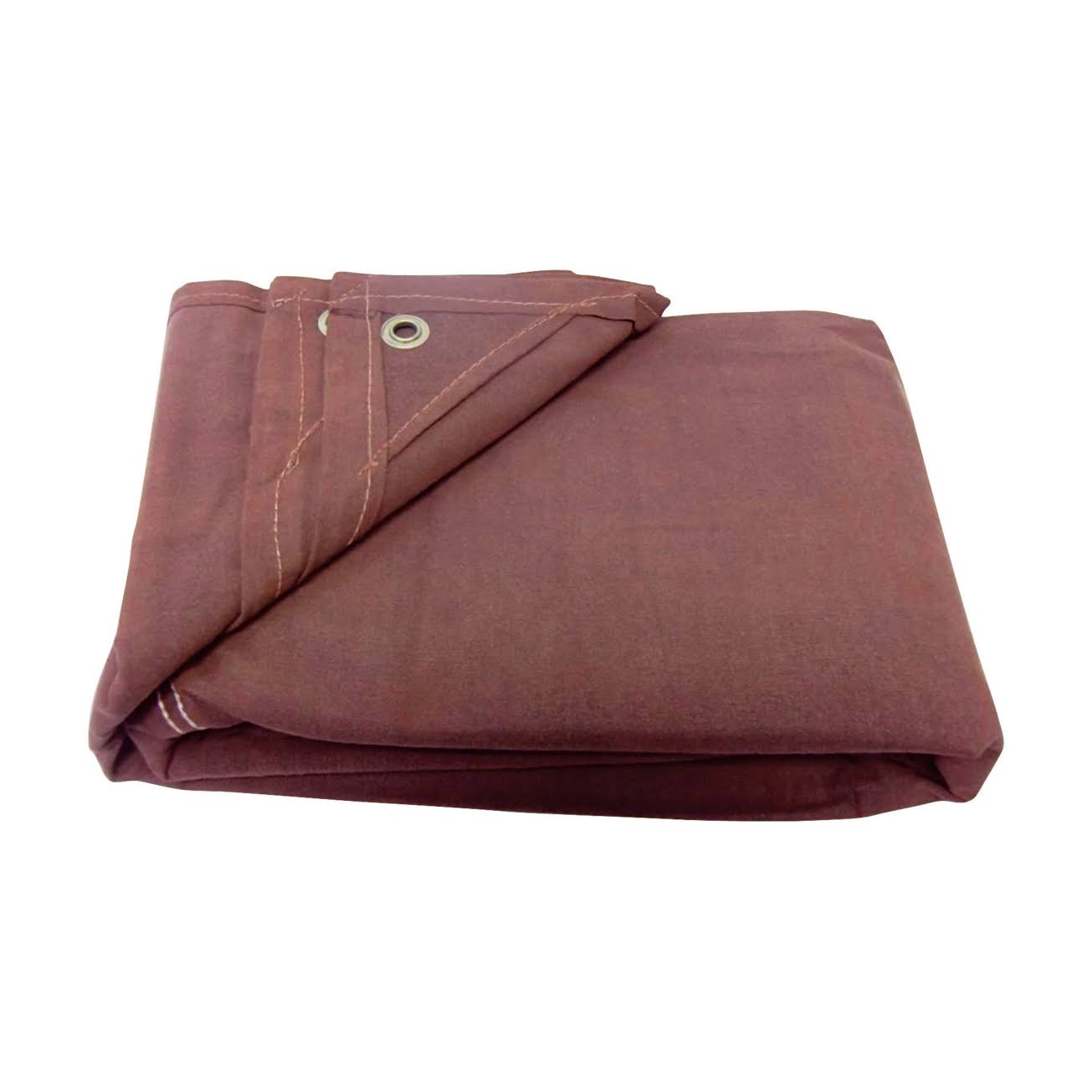 8 ft. W x 10 ft. L Heavy Duty Canvas Tarpaulin Brown E502594