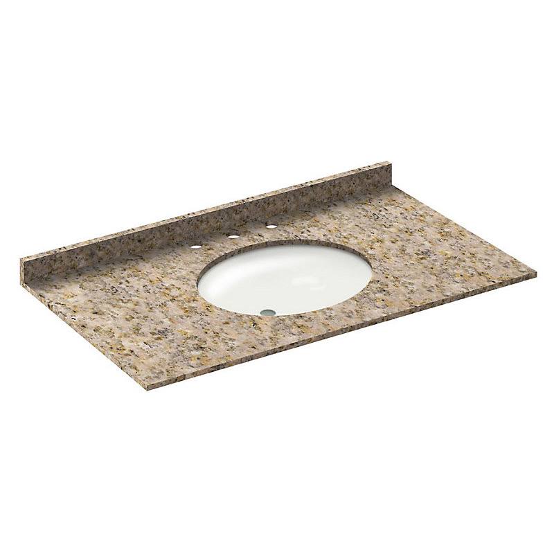 Wheat Vanity Top with Back Splash E800706
