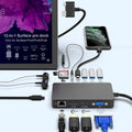 Surface Pro Dock with Gigabit Ethernet, 4K HDMI, 3xUSB 3.0, USB C, SD/TF Card Slot H297630