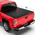Roll-Up Soft Vinyl Truck Bed Tonneau Cover for 6’2‘’ FT Bed 72 inch Fleetside D2876