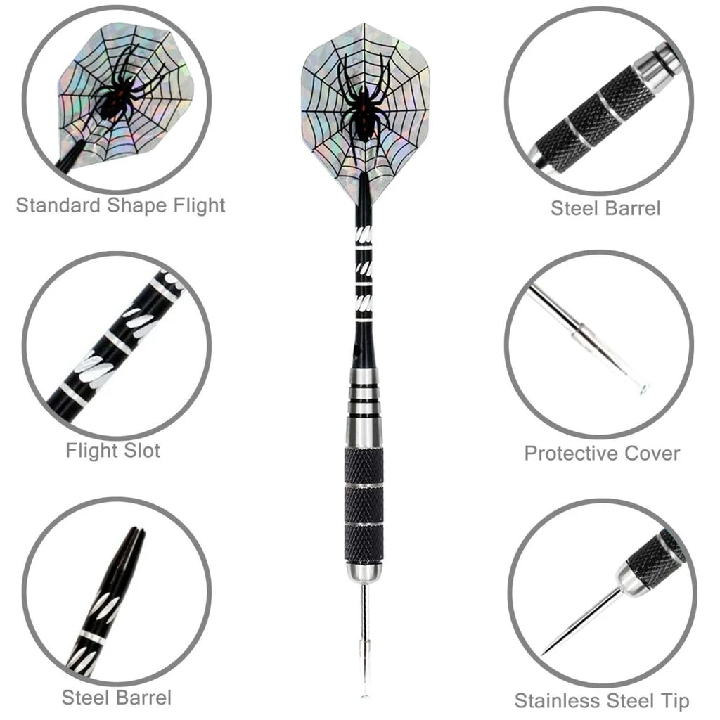 6 Pack Steel Tip Darts L54841