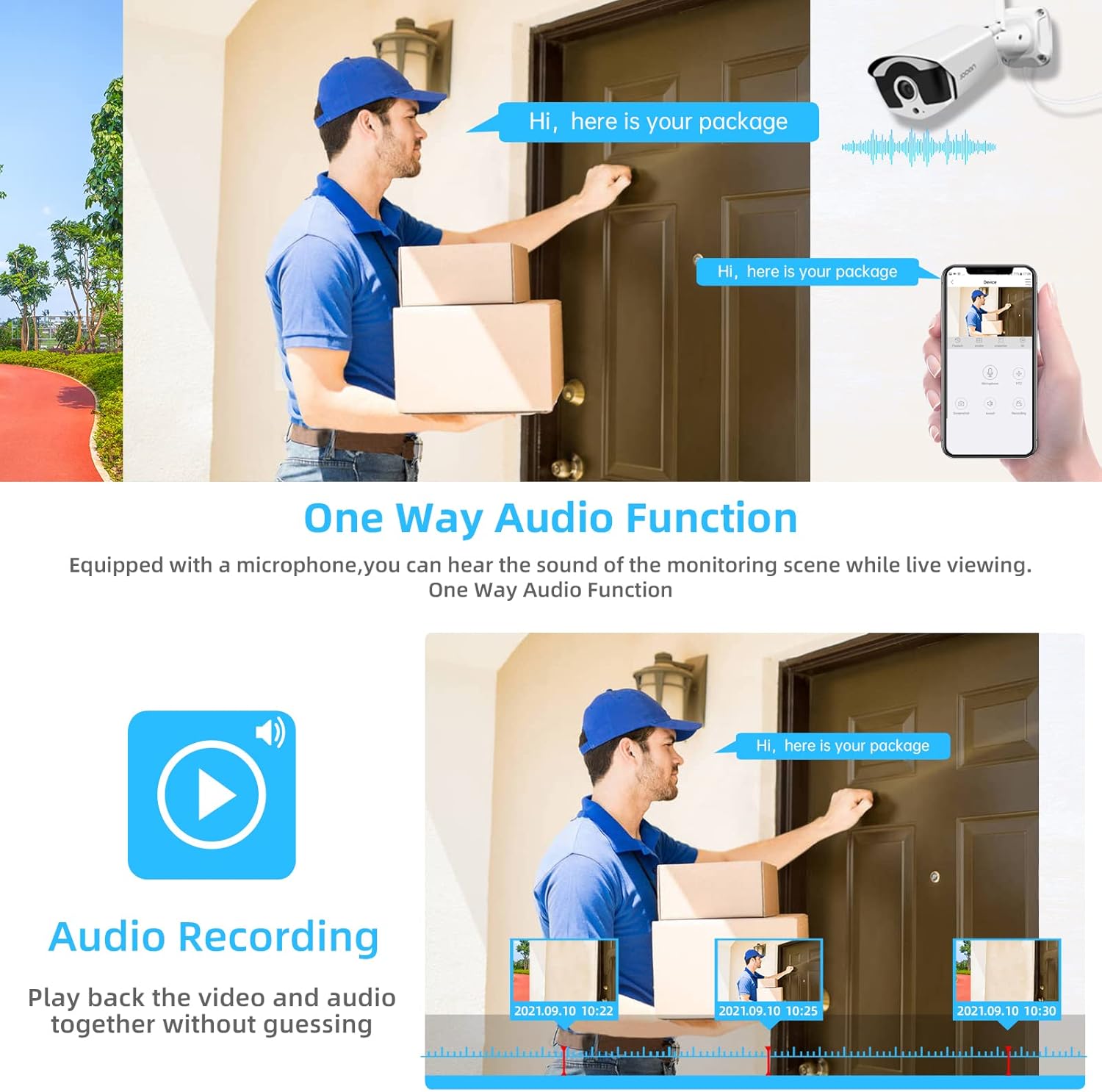 3MP Wireless 8-Channel NVR Security Camera System with 1TB Hard Drive J809