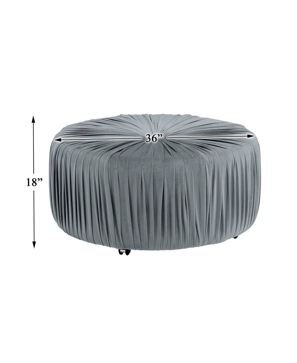 Navy Round Ottoman Z15206