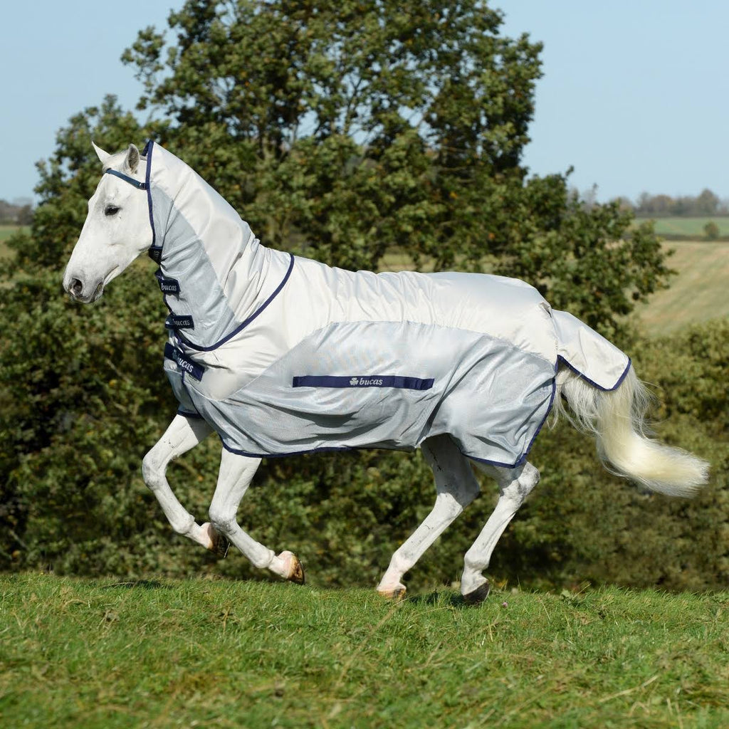 Silver / Blue Rain Full Neck S5585