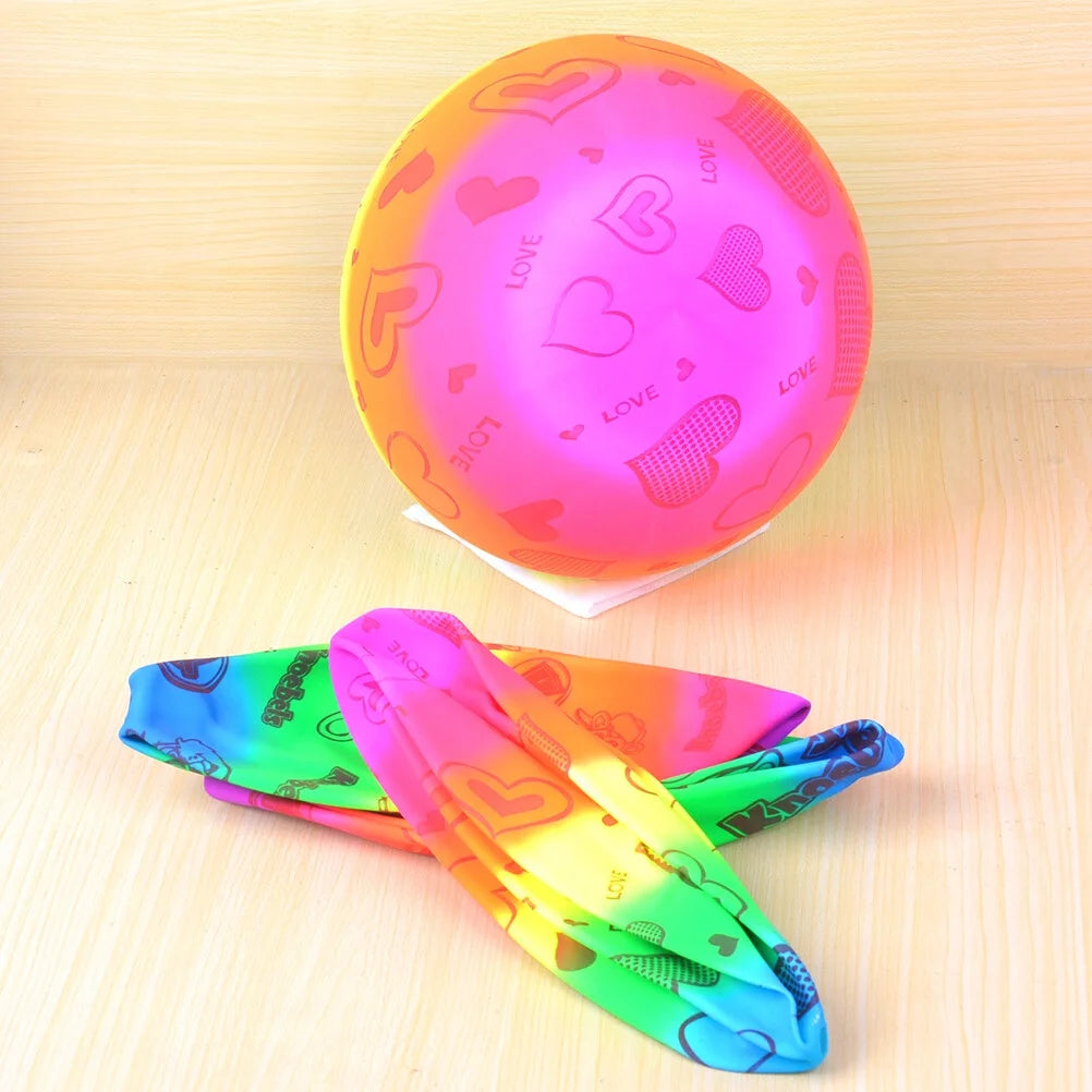 3pcs Inflatable Beach Volleyball Toys Rainbow Volleyball Balls C345506