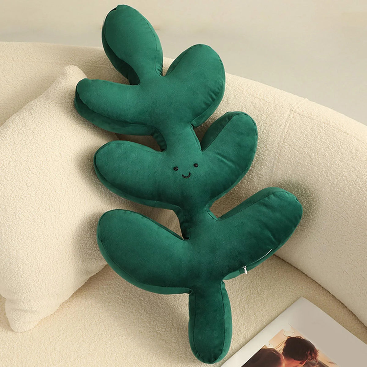 Leaf Shaped Throw Plant Leaves Decorative R802