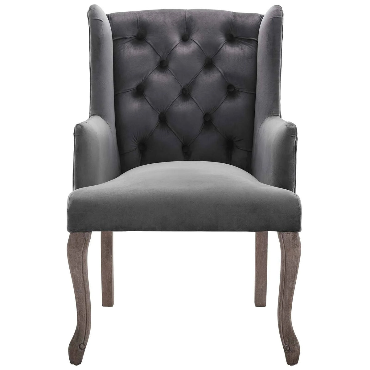 Navy Performance Velvet Armchair H23935