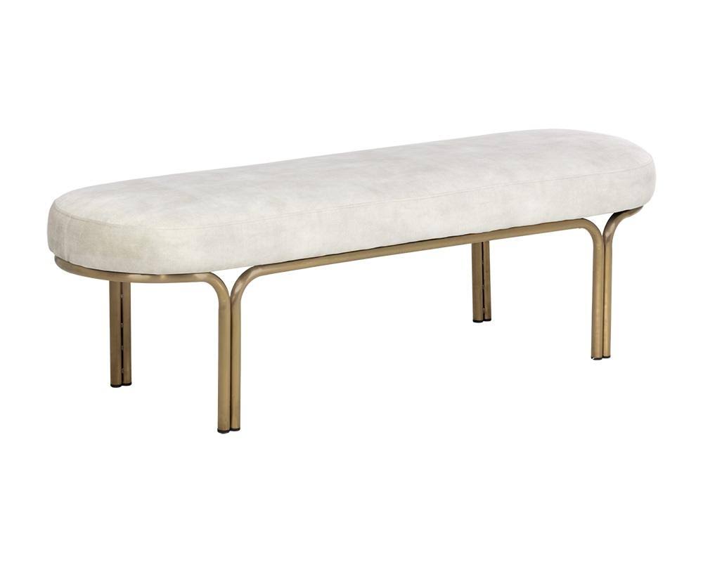 Cream Fabric Bench R2271