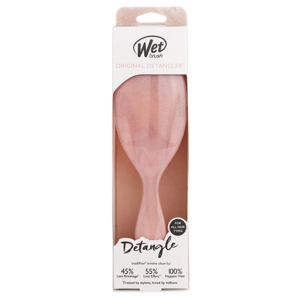 Coral Glitter Hair Brush I9330