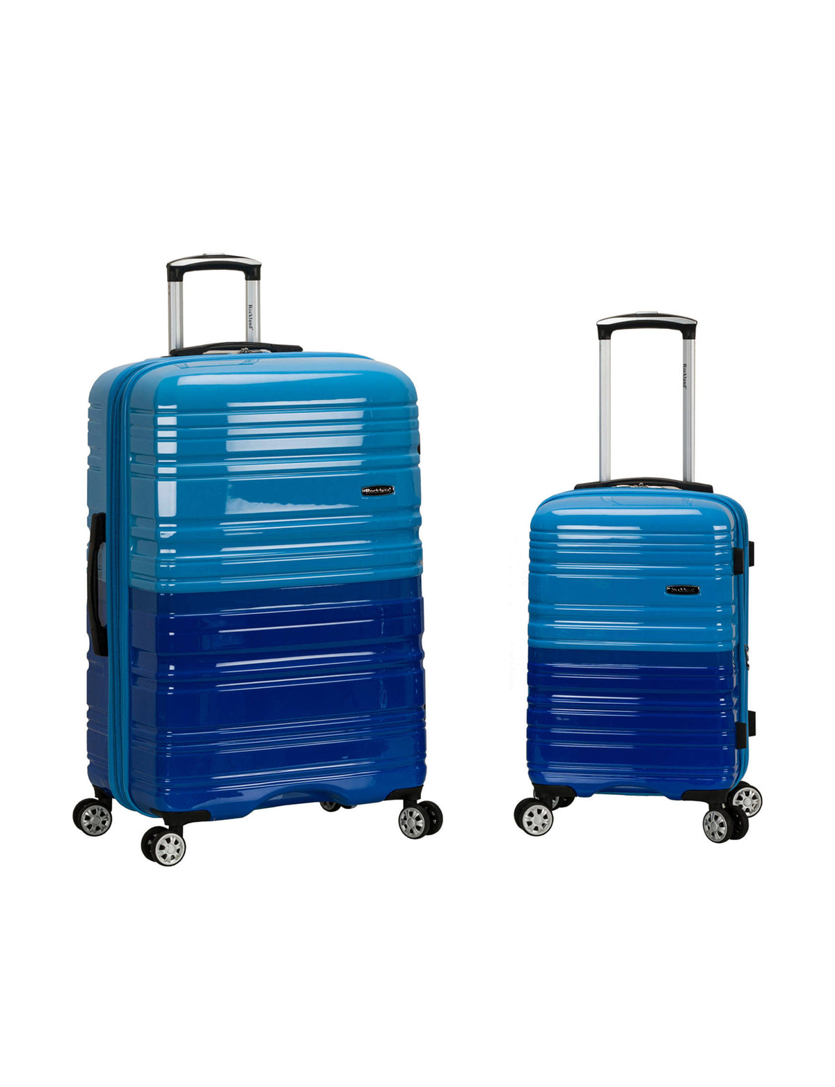 2-Piece Expandable Polycarbonate Spinner Set Blue W3447