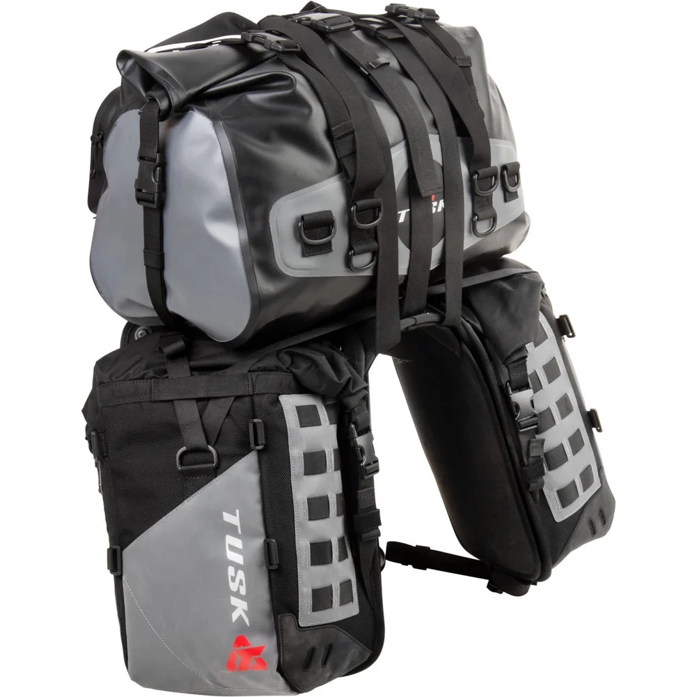 Rackless Luggage System with Medium Dry Duffel Tail Bag Standard Heat Shield X30074