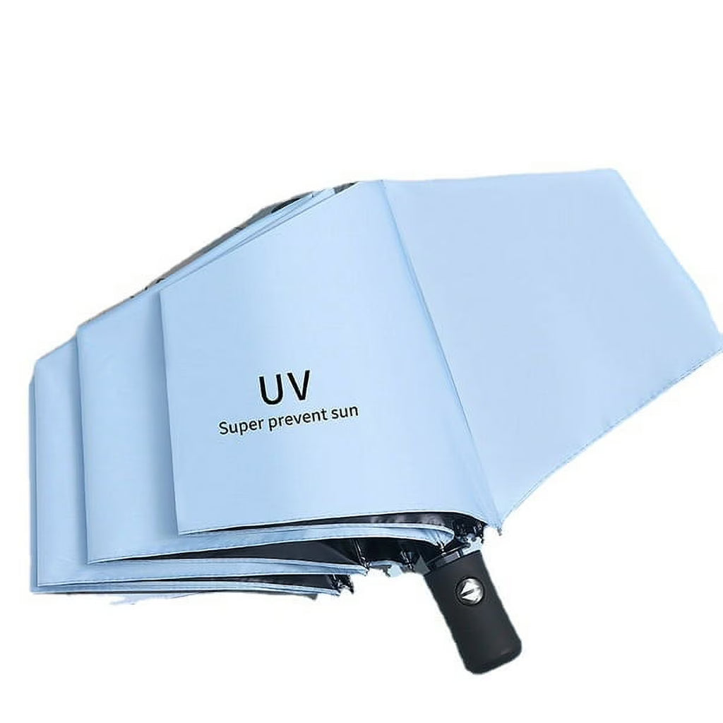 Windproof Travel Umbrella, Compact Automatic Folding Double Canopy Y56026