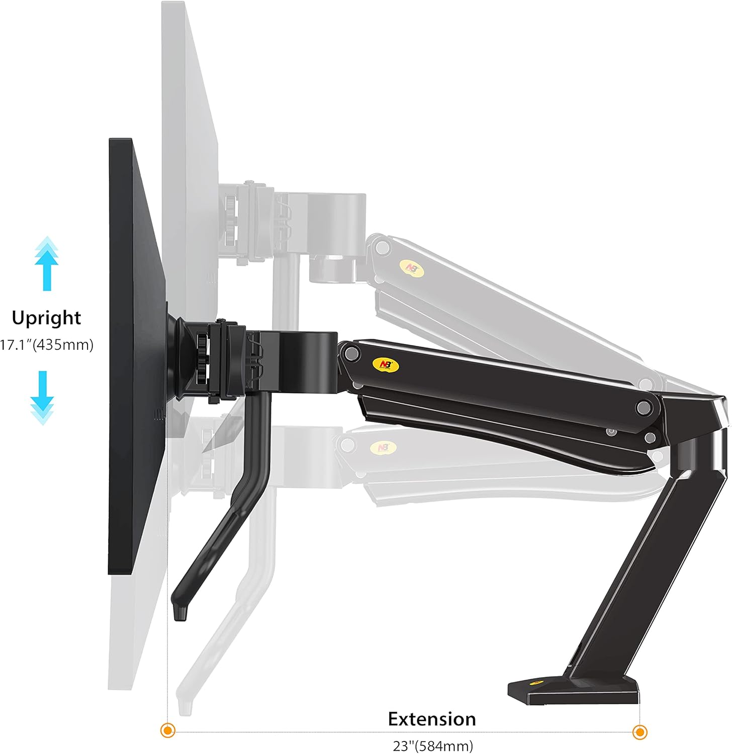 Dual Monitor Arm Desk Mount for 24-32 Two Screens, 4.4lbs-33lbs, Pack of 2 K5059