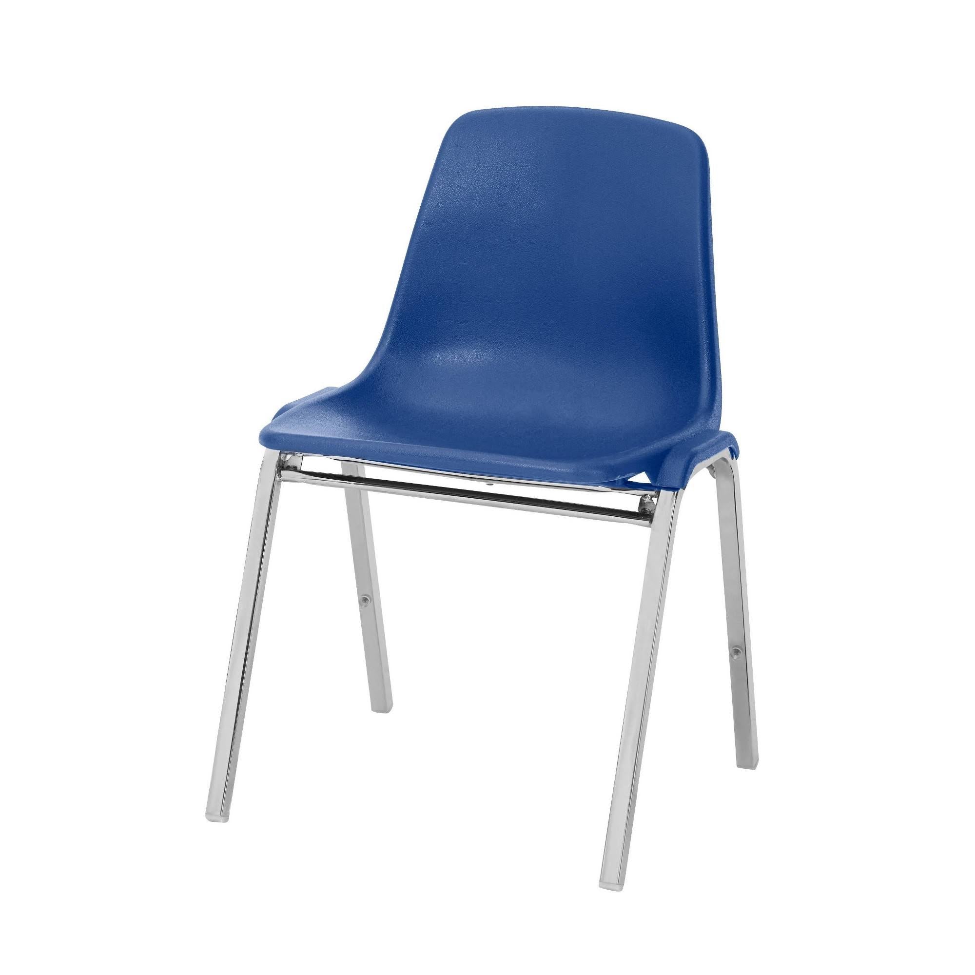 Blue Poly Shell Stacking Chair I116