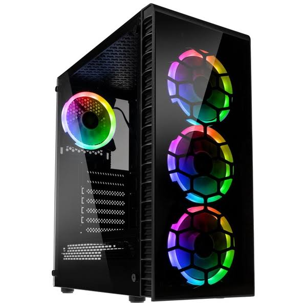 Black Midi Tower Gaming Case F821675
