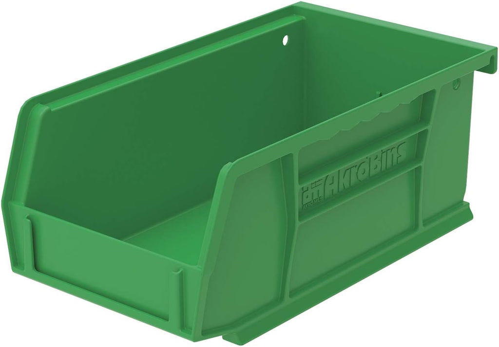Plastic Storage Bin Hanging Stacking Containers, Black, 24-Pack E329891