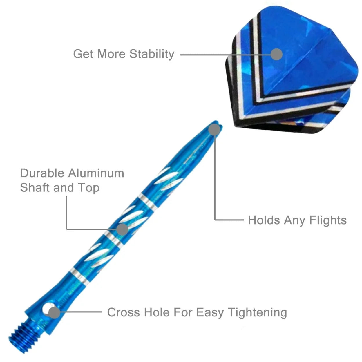 6 Pack Steel Tip Darts L54841