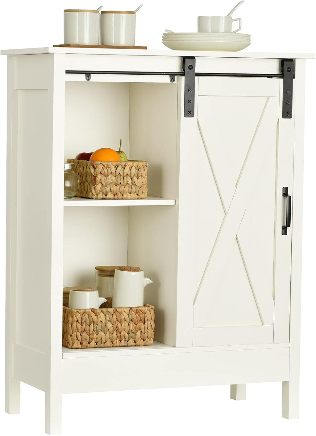 Farmhouse Buffet with Sliding Door Storage Cabinet H30625