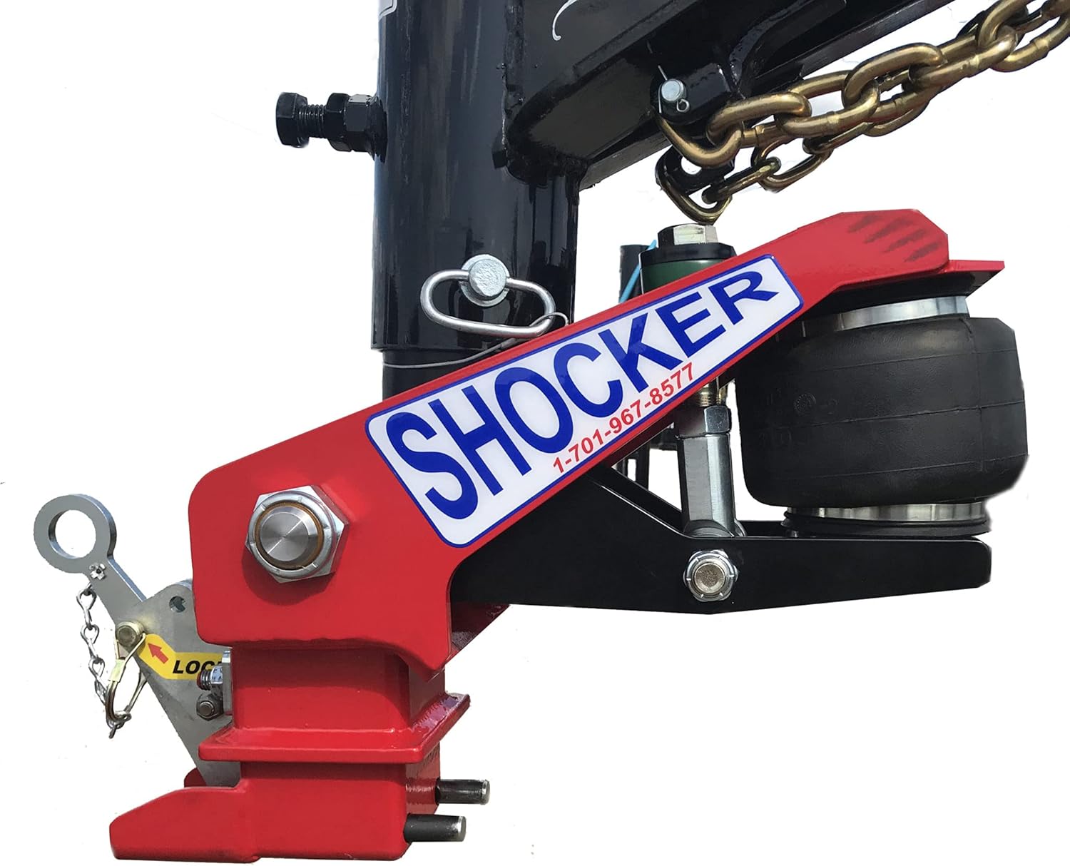 Round 4" Straight Pin 30K SL Gooseneck Air Hitch & Coupler N22589