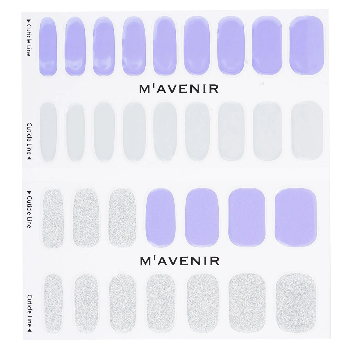 Purple Nail Sticker 32pcs K21526