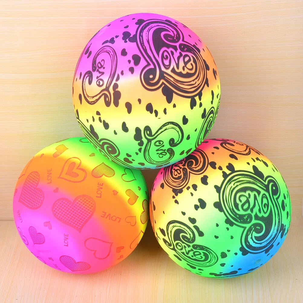 3pcs Inflatable Beach Volleyball Toys Rainbow Volleyball Balls C345506
