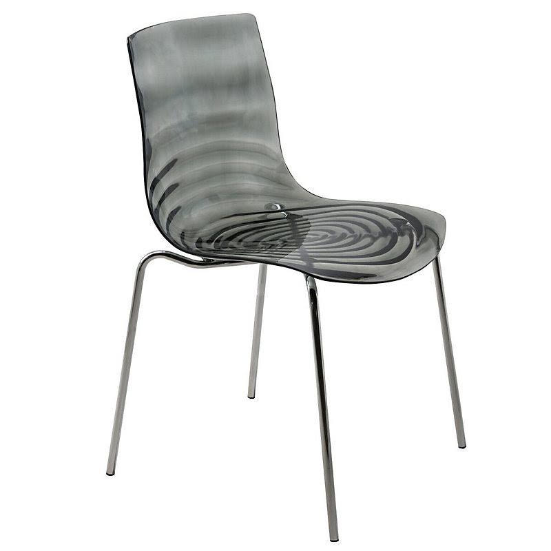 Transparent Black Side Chair R3319