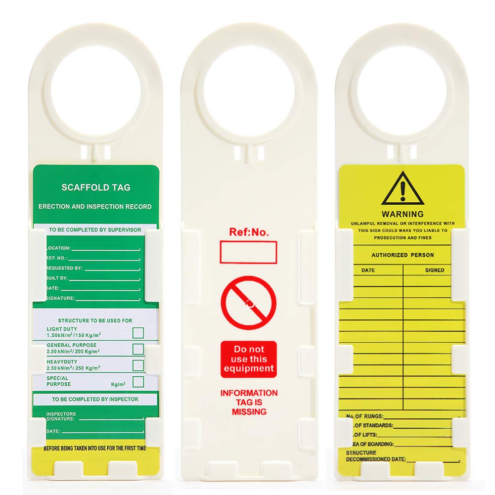 Scaffold Safety Inspection Tags 10 Pcs L173152