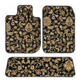Black Oriental Car Mats T114