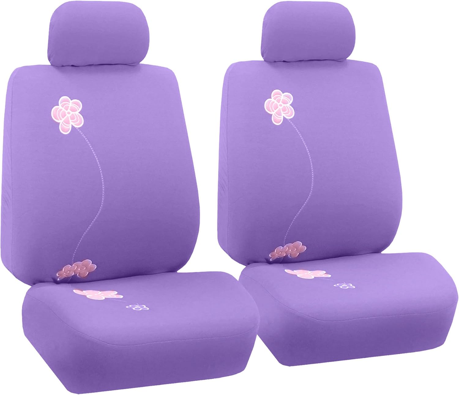 Black Butterfly Embroidery Automotive Seat Covers E869301