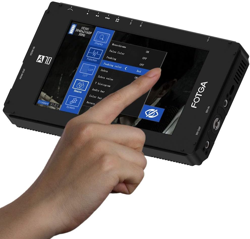 7 Inch FHD IPS Touch Screen Field Monitor with HDMI 4K Input/Output J387