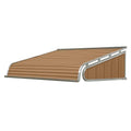 66-in Wide x 54-in Projection Solid Fixed Door Awning in Brown D3732