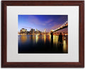 16 by 20-Inch White Matte Wood Frame Artwork X307